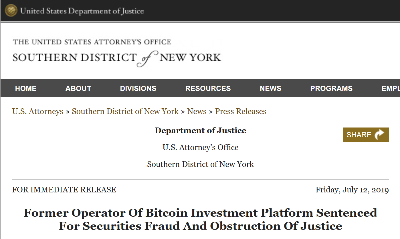 Montrell sentenced to prison Jon Montrell of BitFunder and WeExchange sentenced to prison