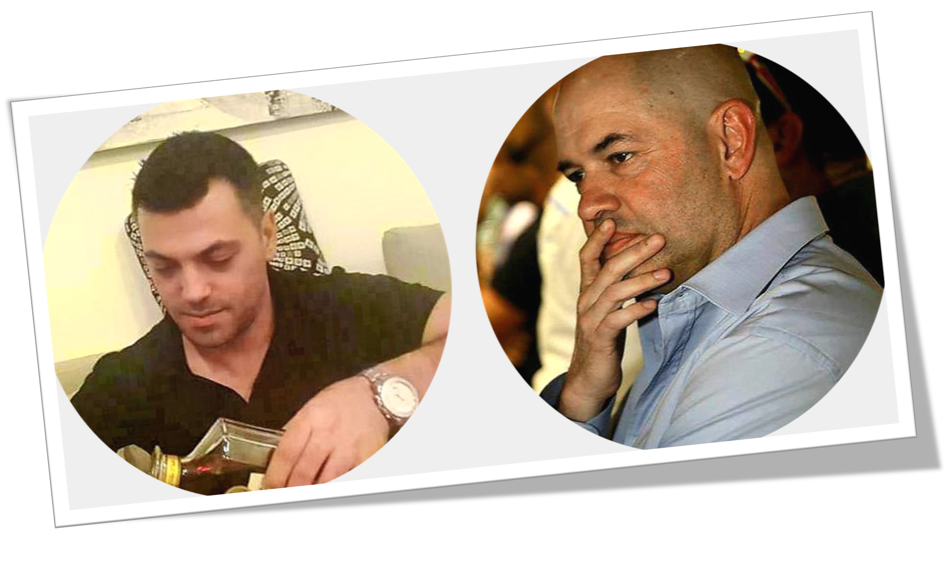 Kobi Herzog Postcard Kobi Cohen and Yossi Herzog