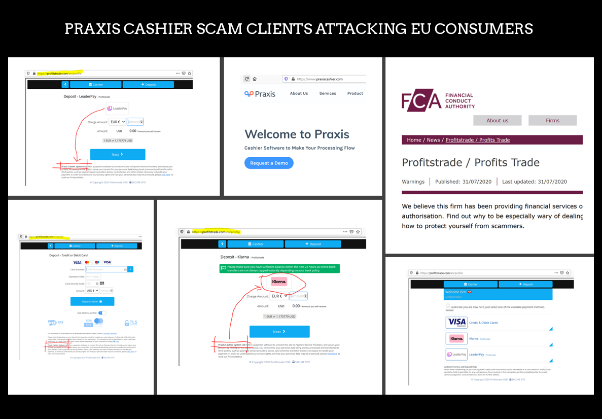 FCA Profits Trade and Praxis Cashier FCA warns against Praxis Cashier client Profits Trade