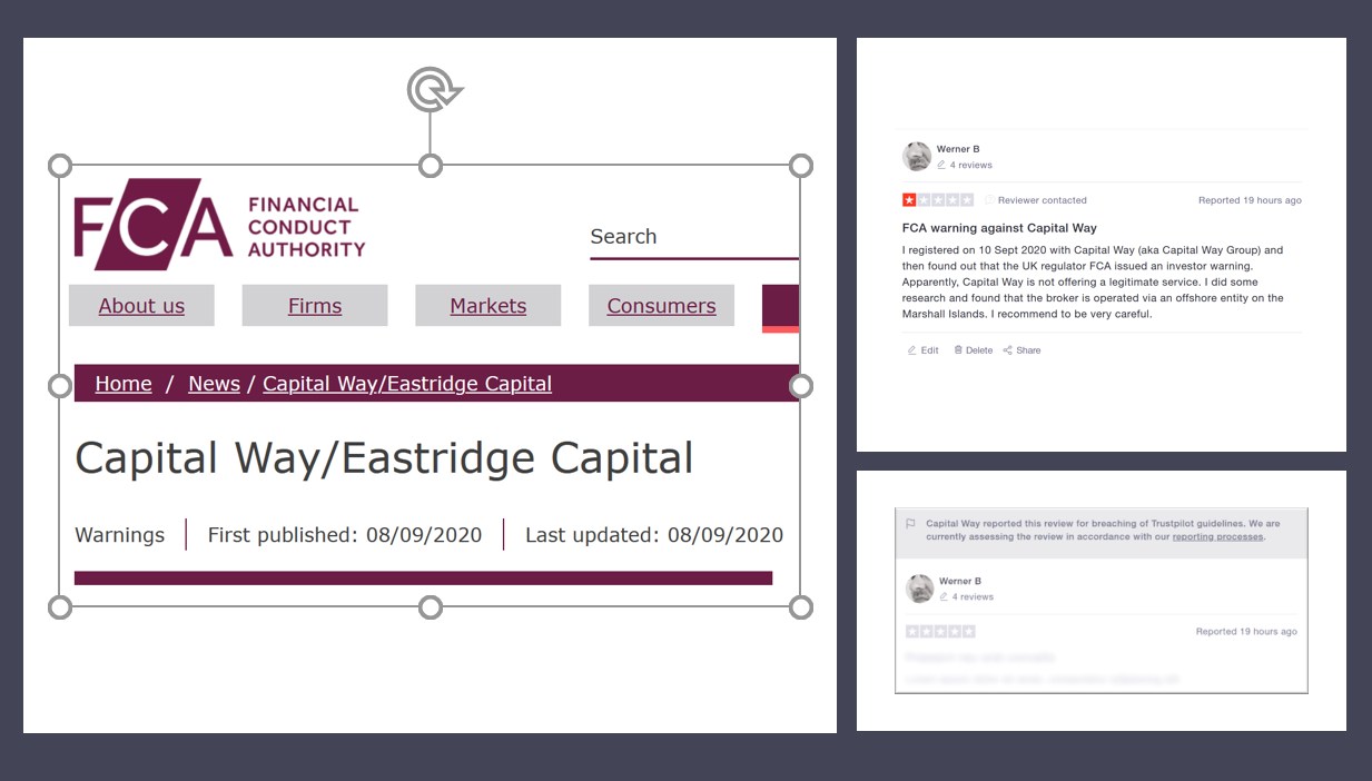 TrustPilot and the Capital Way scam