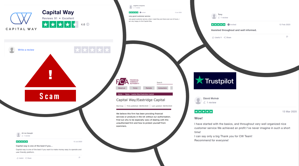 Capital Way FCA v TrustPilot FCA warns against Capital Way broker scam