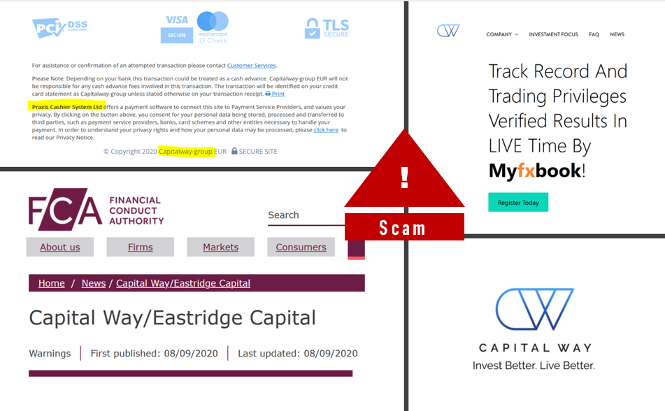 FCA Capital Way scam warning FCA warns against Capital Way broker scam