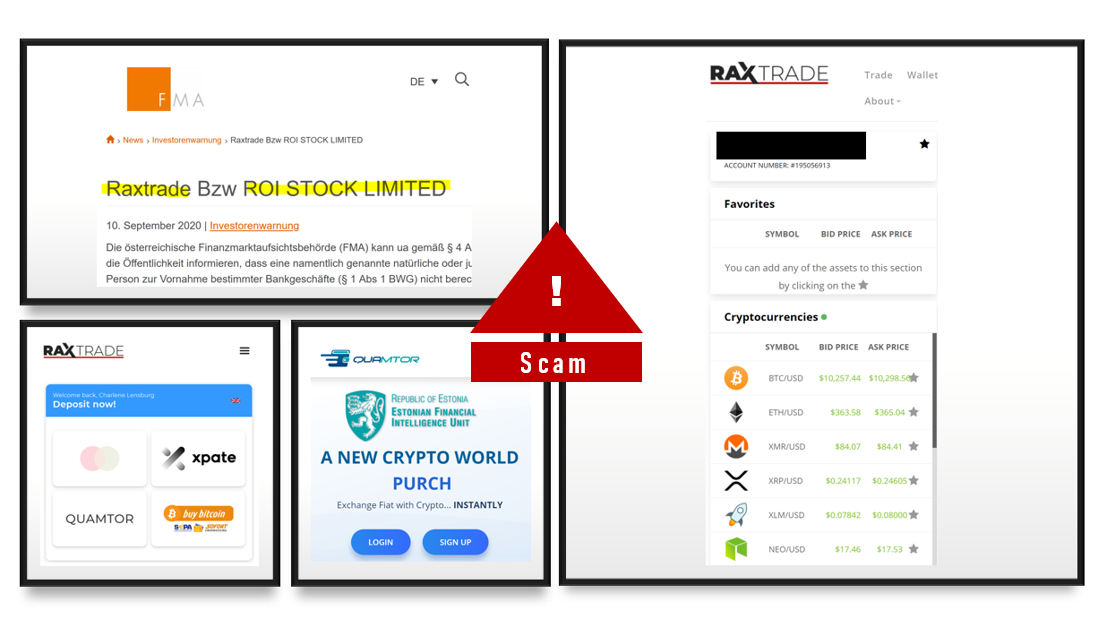 FMA RaxTrader scam warning FMA warns against RaxTrade broker scam