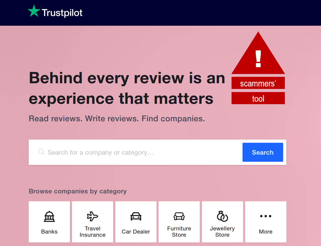 TrustPilot and their problematic handling of scams