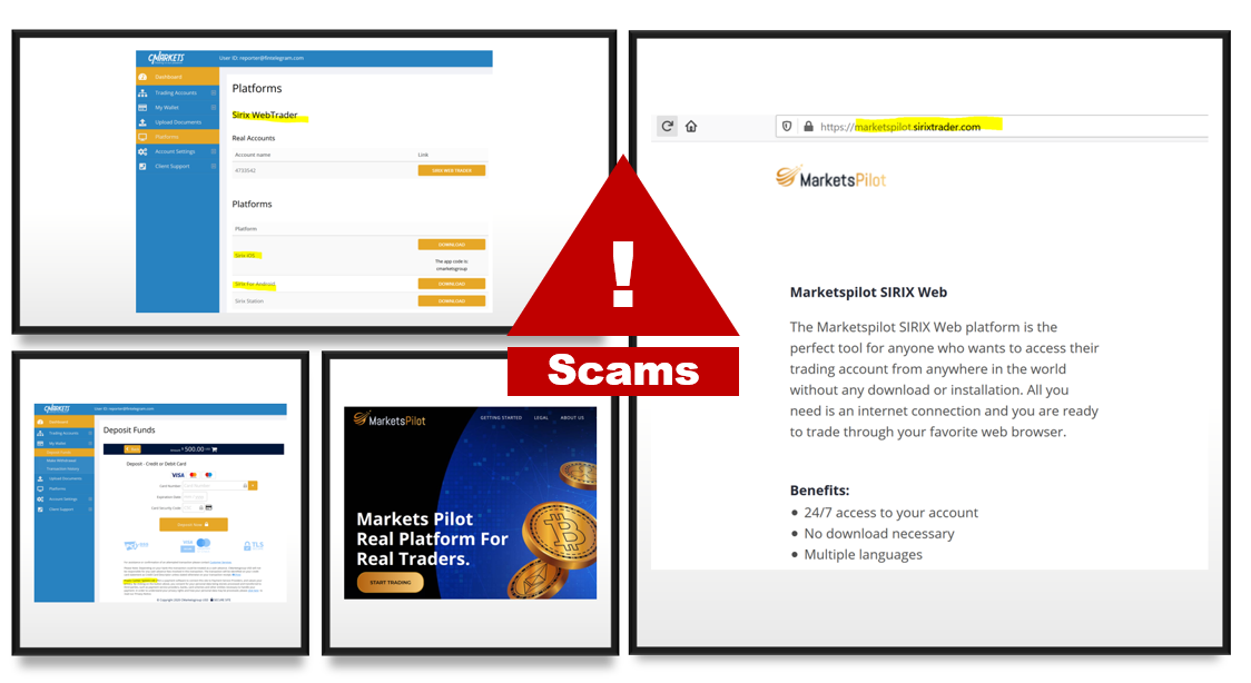 Investor warning against MarketsPilot and CMarkets Group