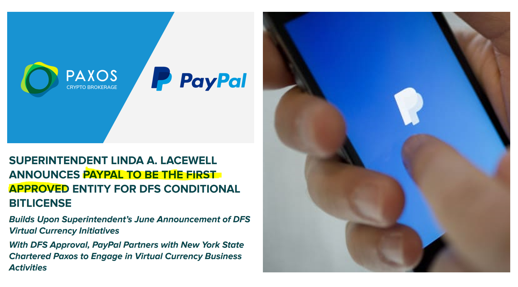 PayPal Paxos Crypto PayPal introduces crypto service with Paxos