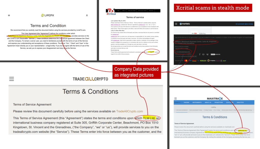 Xcritical scams operate in stealth mode for search engines