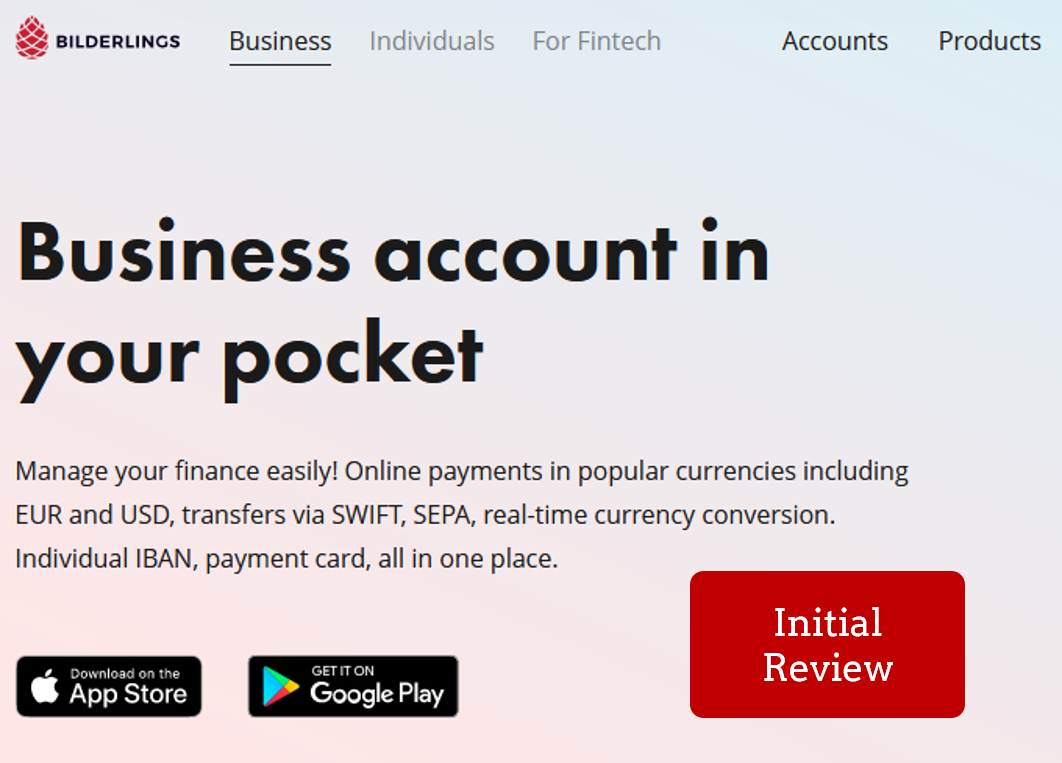 Bilderlings initial review FinTech Bilderlings initial review
