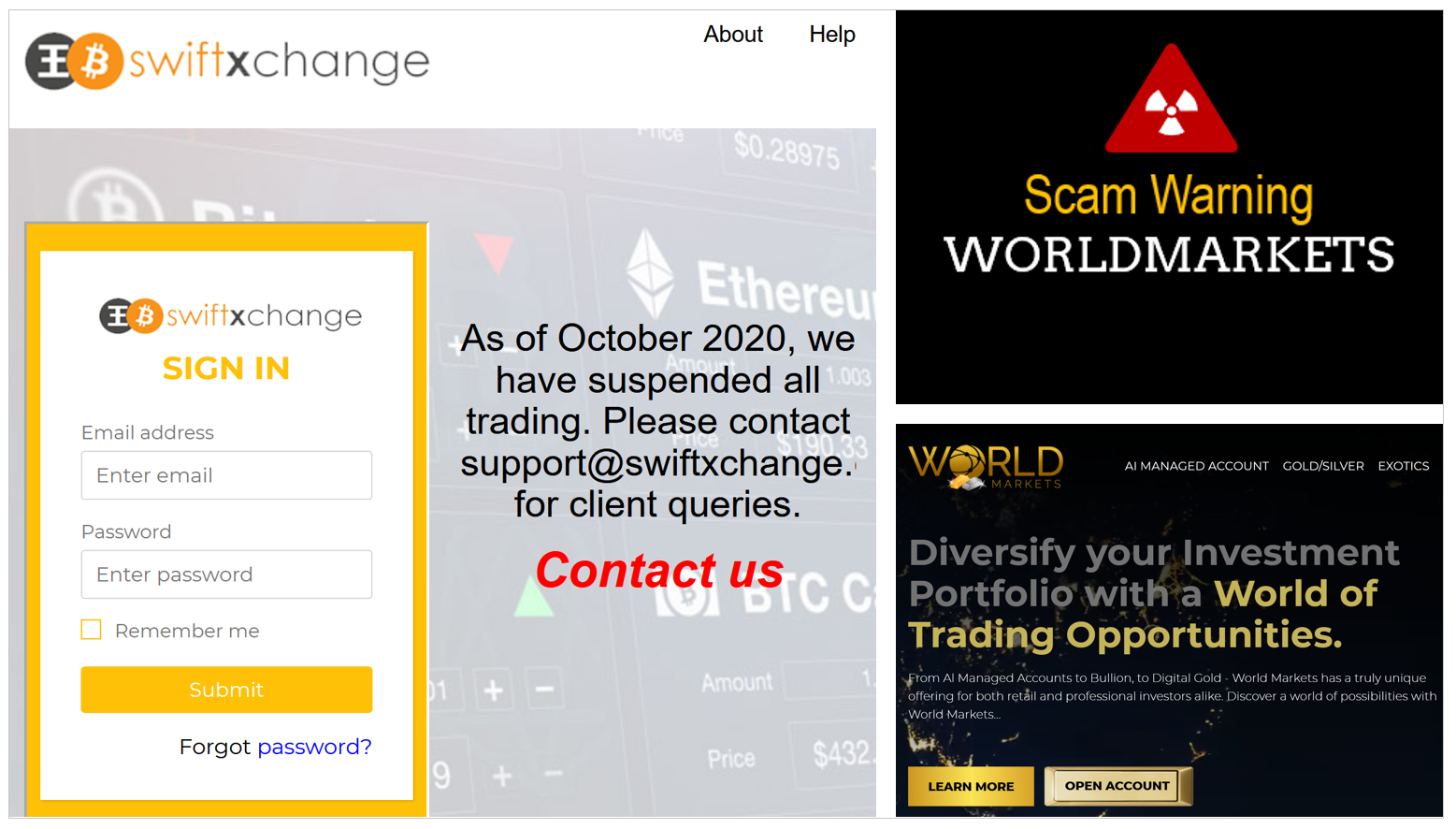 WorldMarkets toxic fi WorldMarkets scam still not paying out