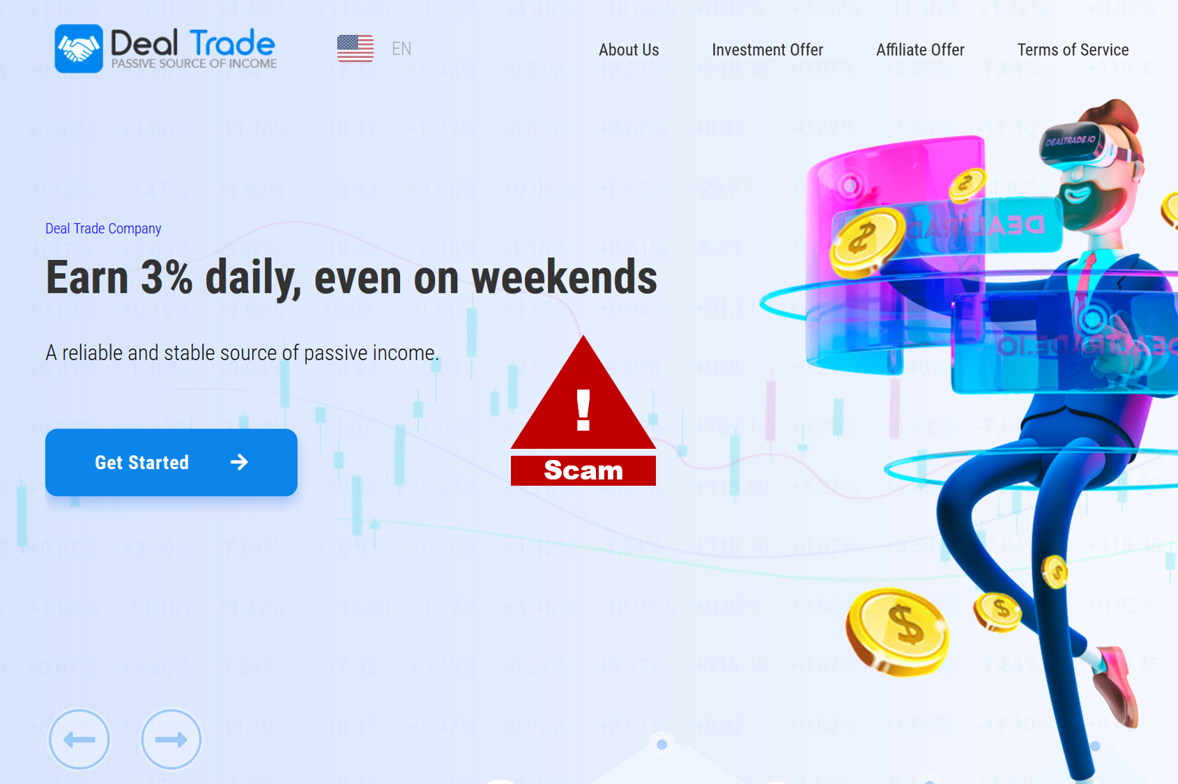 Investor Warning Deal Trade crypto scam