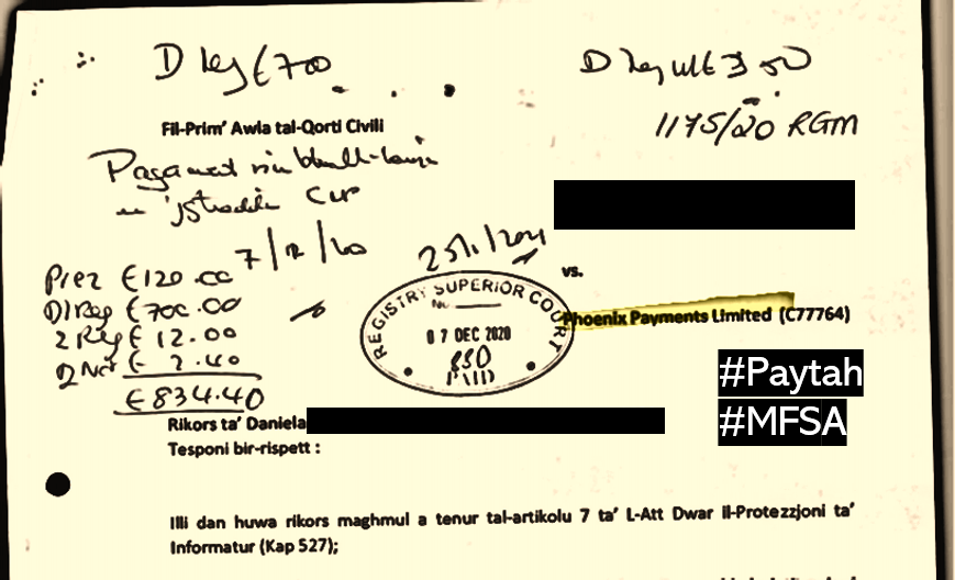 MFSA Paytah case Former compliance officer filed lawsuit against Paytah
