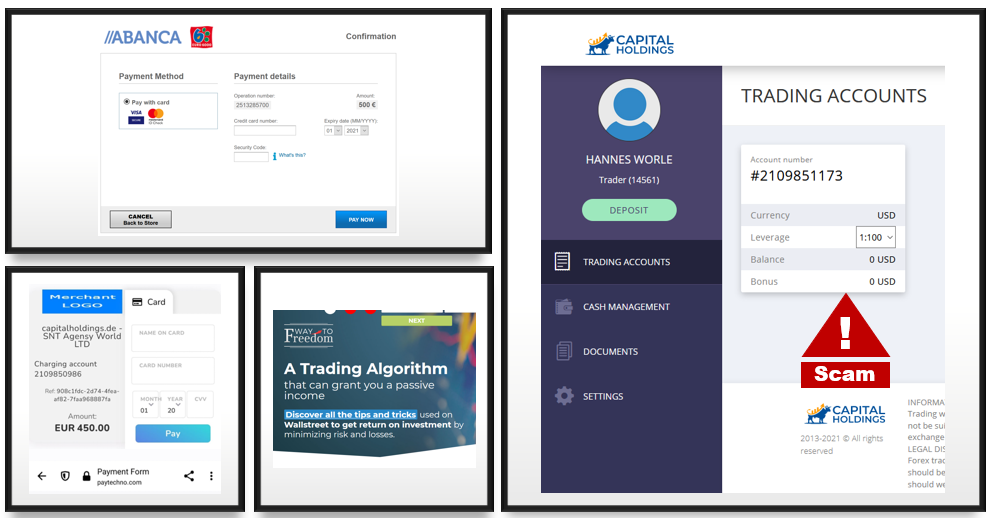 investor warning Capital Holdings broker scam
