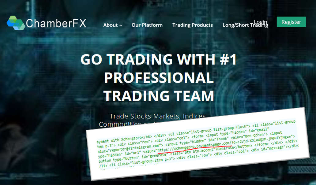 Investor warning ChamberFX with iPayTotal