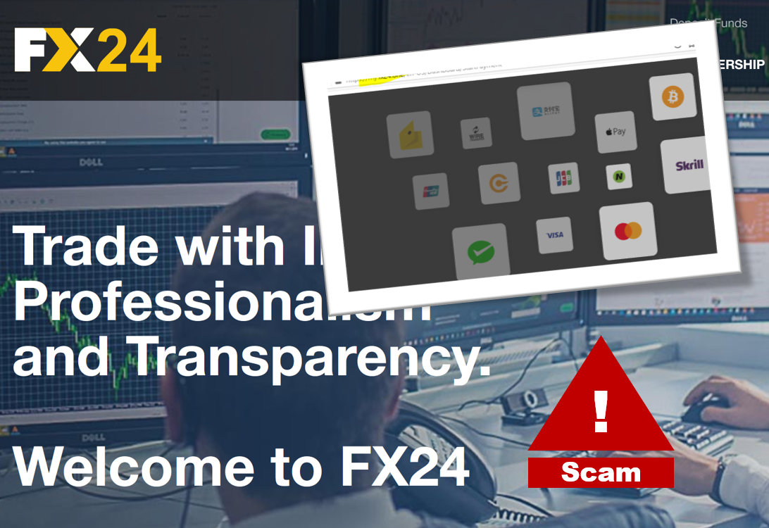 FX24 Scam FI Investor warning FX24 broker scam with BridgerPay
