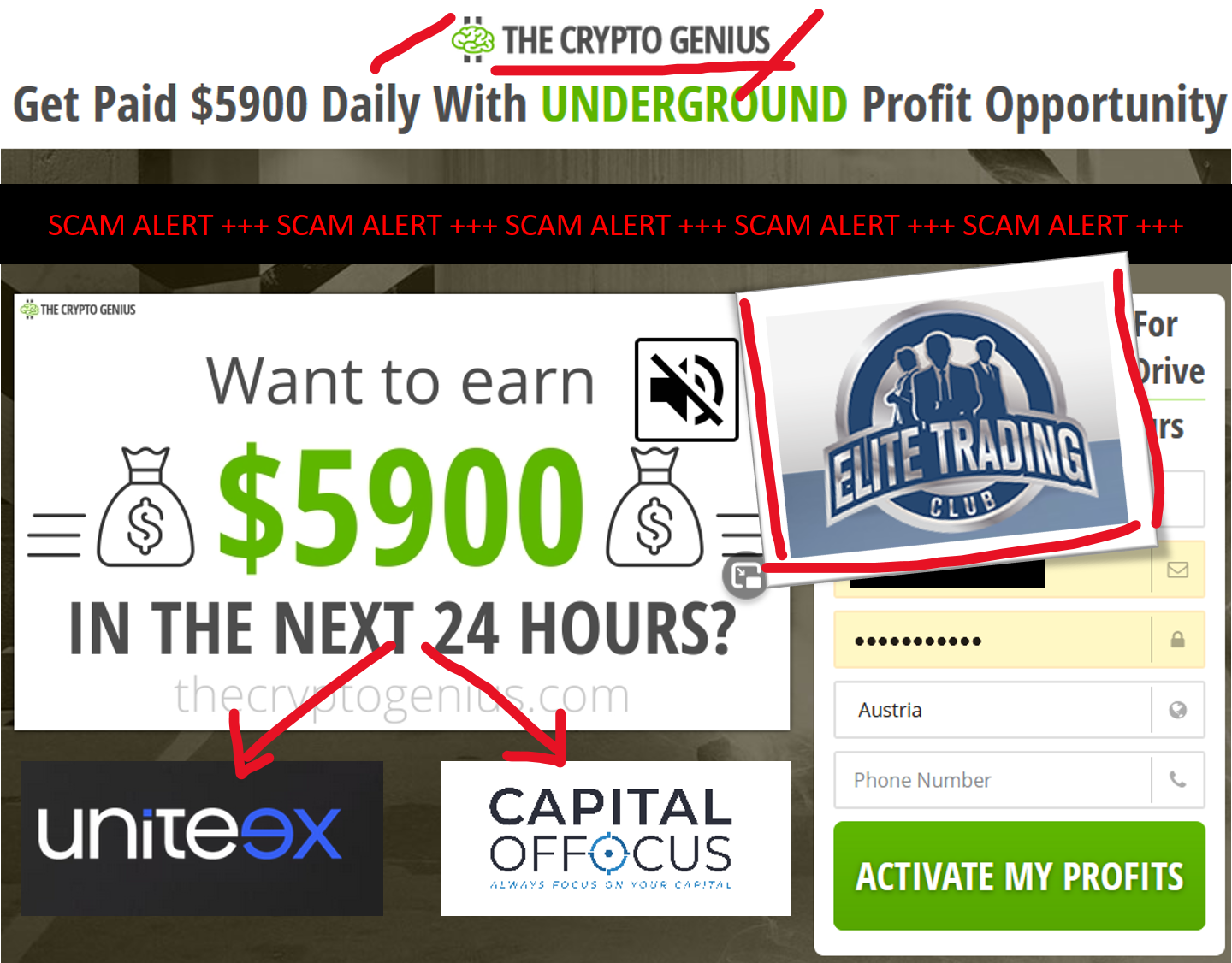 FXOffers scams UniteEx and Capital of Focus Affiliate Scheme FXOffers promotes broker scams