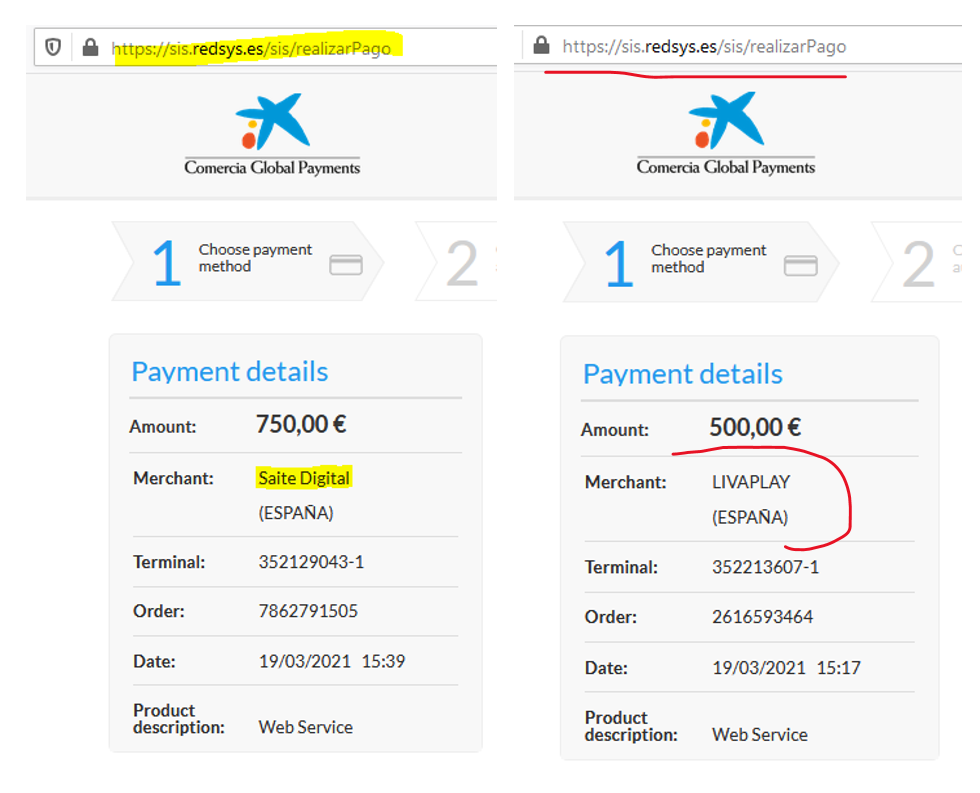 Gloffix broker scam facilitated by RedSys and Comercial Global Payments and Praxis Cashier