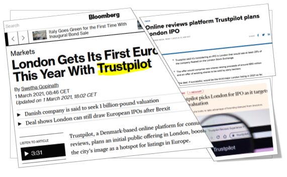 Trustpilot IPO Trustpilot plans to do IPO in London