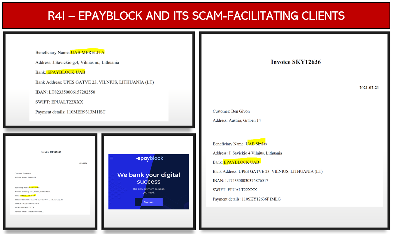 Request 4 Information Epayblock regulated in Lithuania