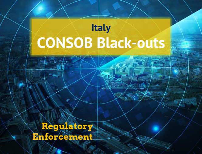 Consob blackout order Consob orders blackout for five more websites