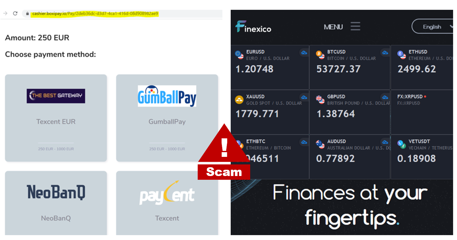 Finexico scam FI Warning against BTQT promiting broker scam Finexico