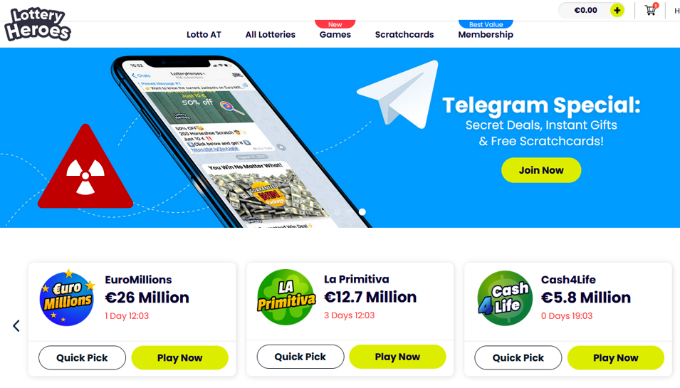 Lottery Heroes Scheme Warning against Lottery Heroes scheme