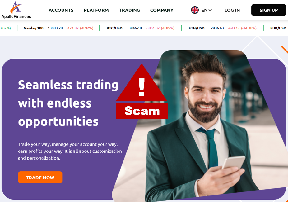 Investor warning Apollo Finances broker scam