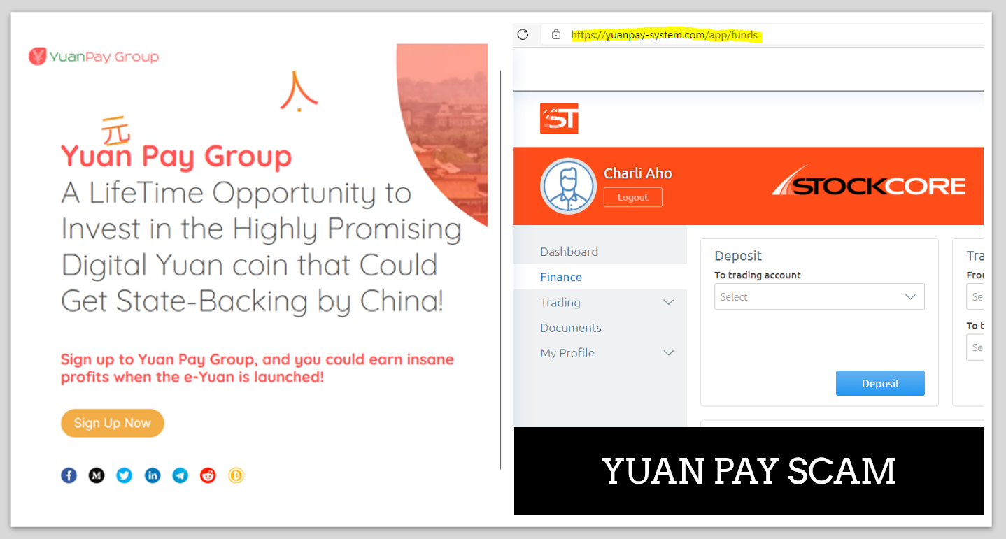 YuanPay Scam StockCore FI fraudulent YuanPay campaign promotes CySEC investment firms
