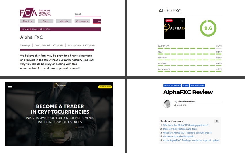 Investor warning AlphaFXC broker scam