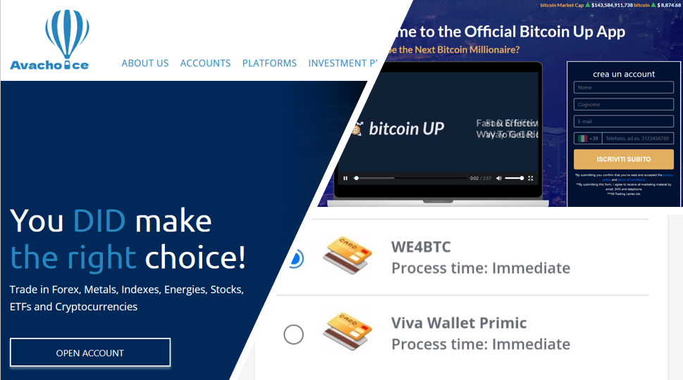 Avachoice broker scam facilitated by BticoinUp fraud campaign