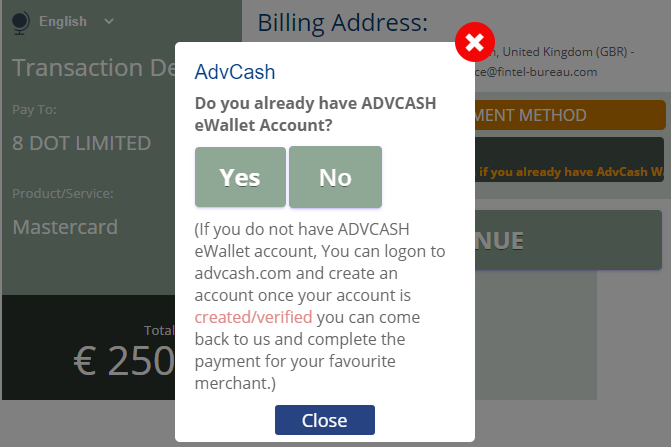 AdvCash facilitates El Comercio24 scam