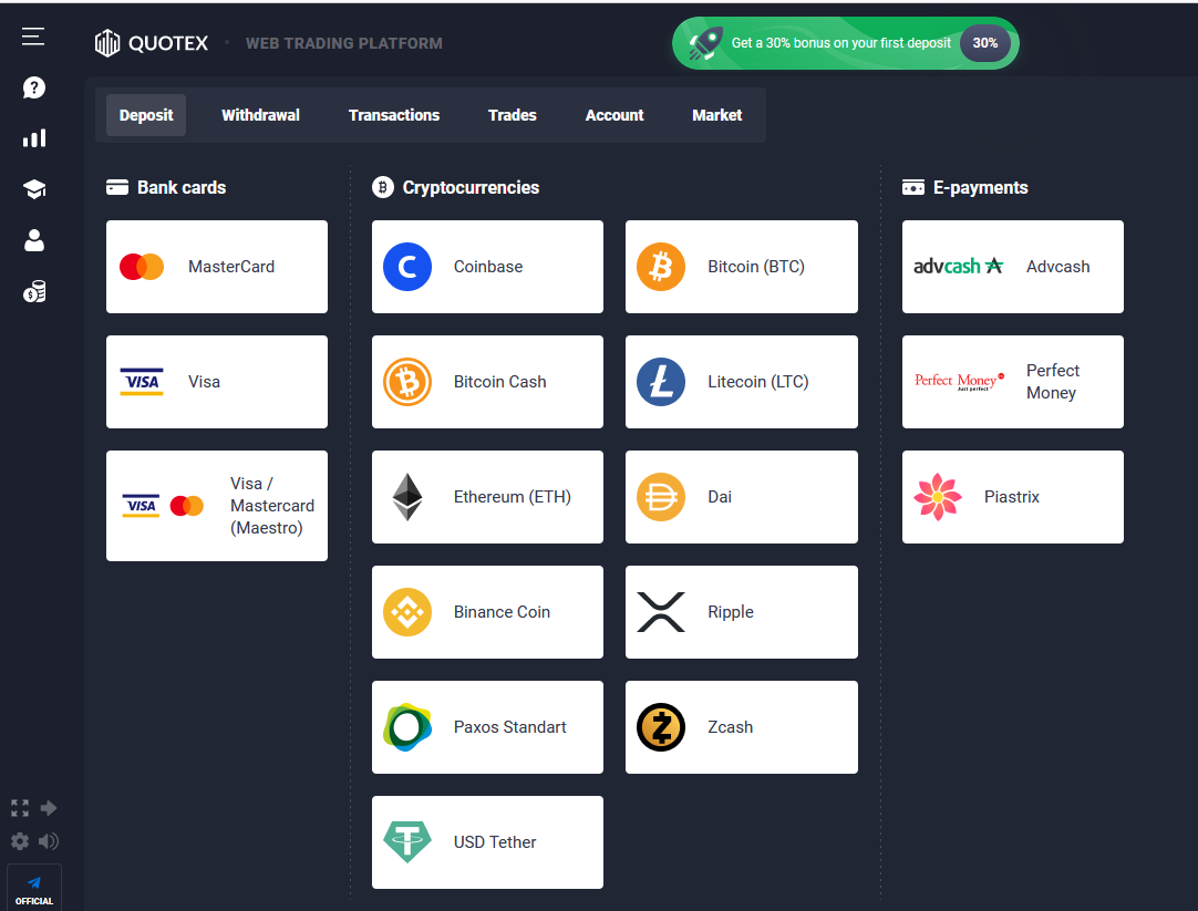 Quotex Payment Options CNMV warns against crypto broker Quotex