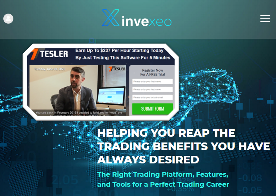 Tesler Ivexio FI fraudulent Tesler promotes Invexio broker scam