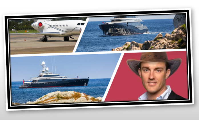 Disgraced payvision founder Rudolf Booker and his yacht Kiss