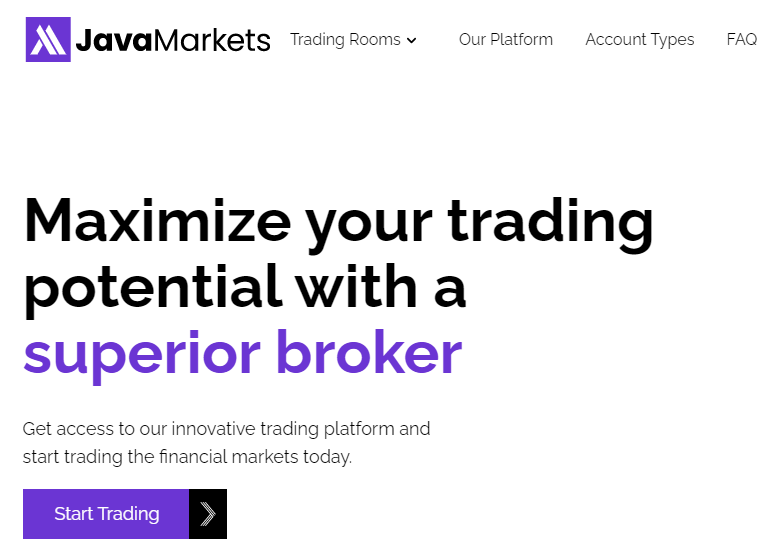 JavaMarkets screen Investor warning against JavaMarkets