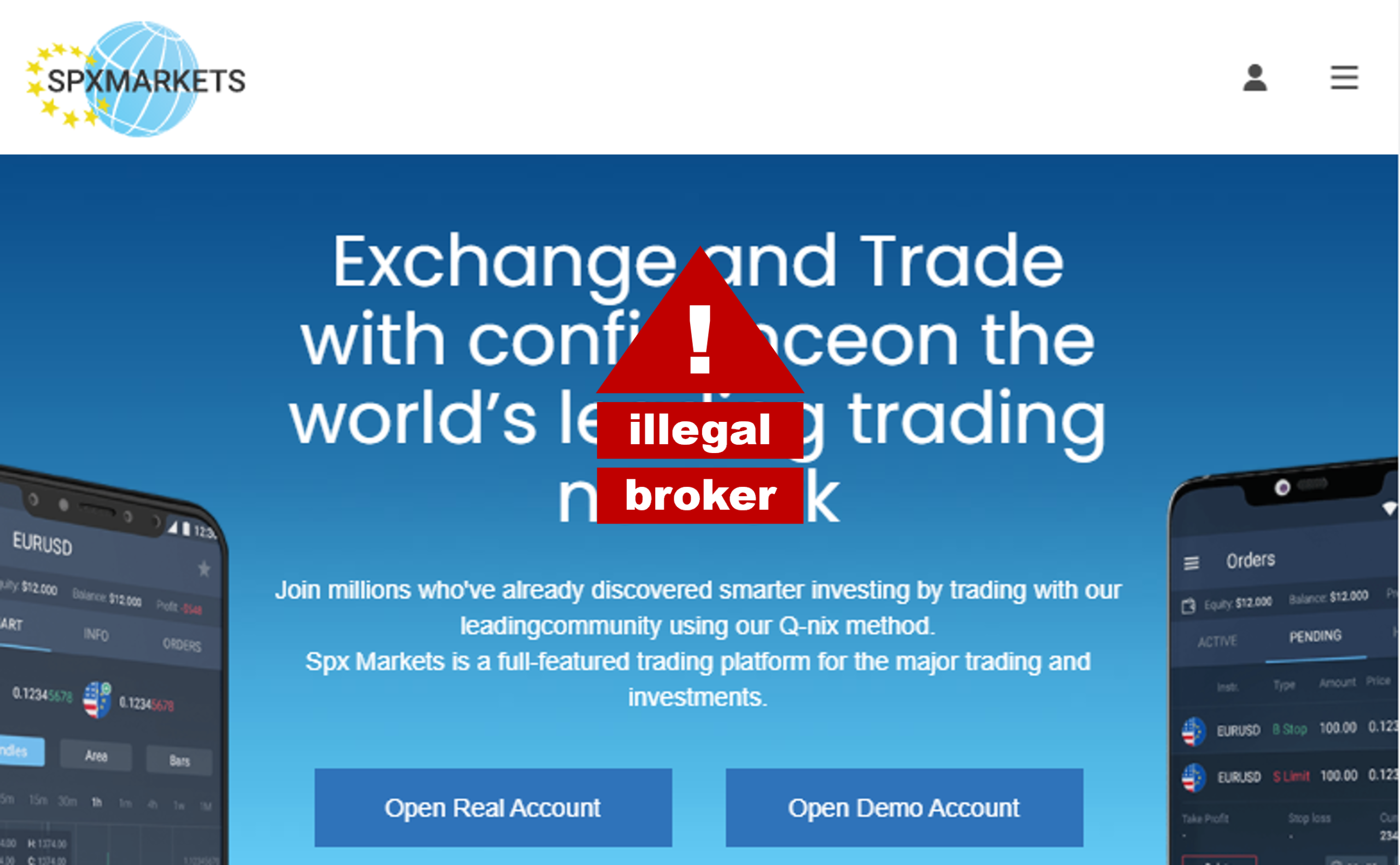 SPXmarkets FI FCA warns against SPXmarkets broker