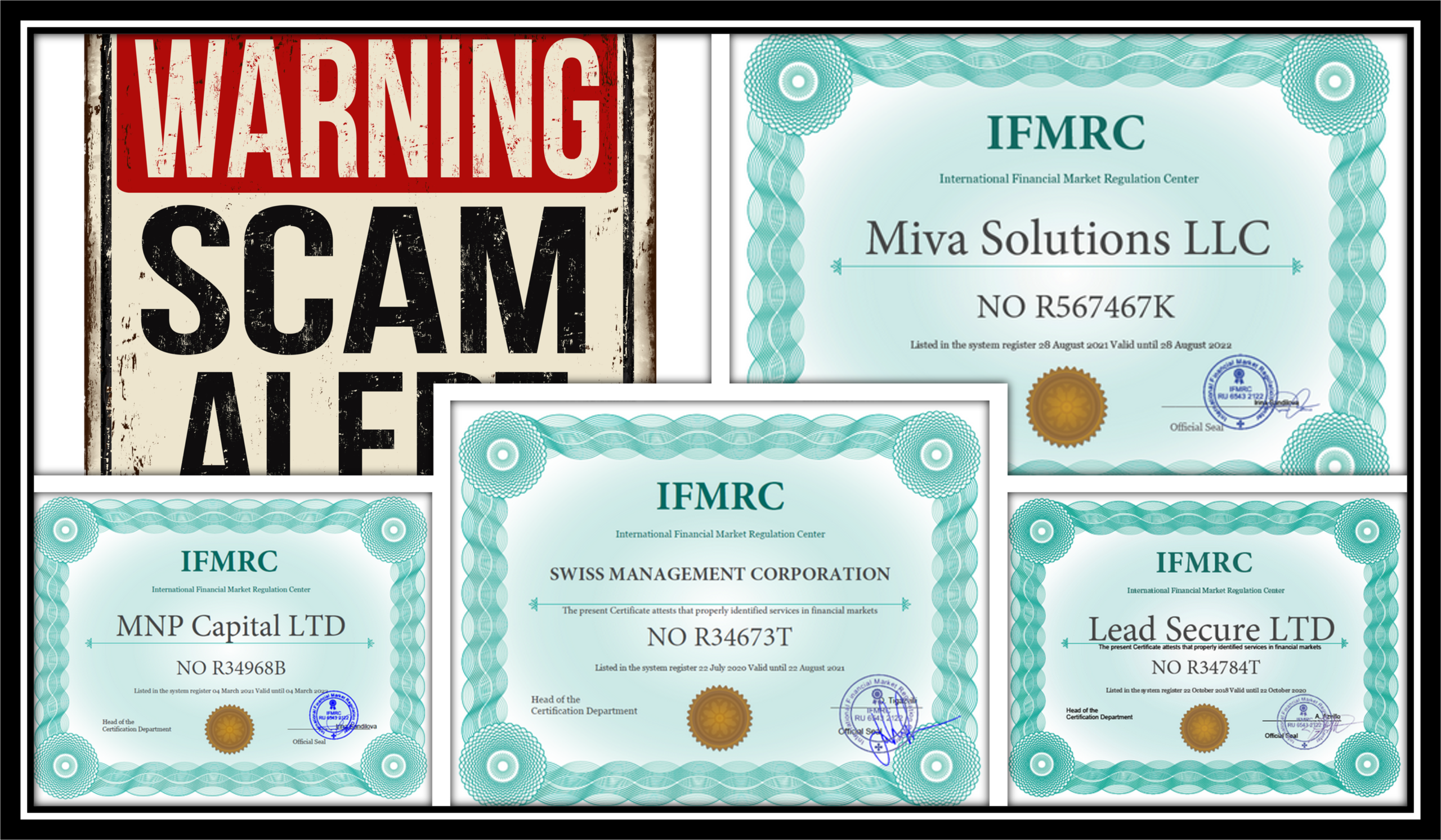 IFMRC is not a regulator