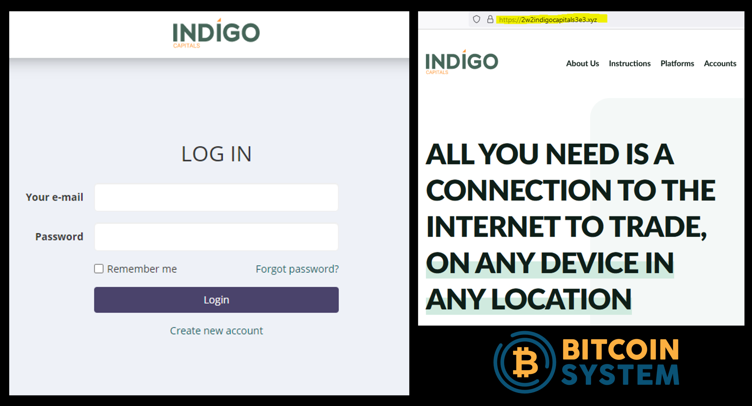 Indigo Capitals FI investor warning against Indigo Capitals