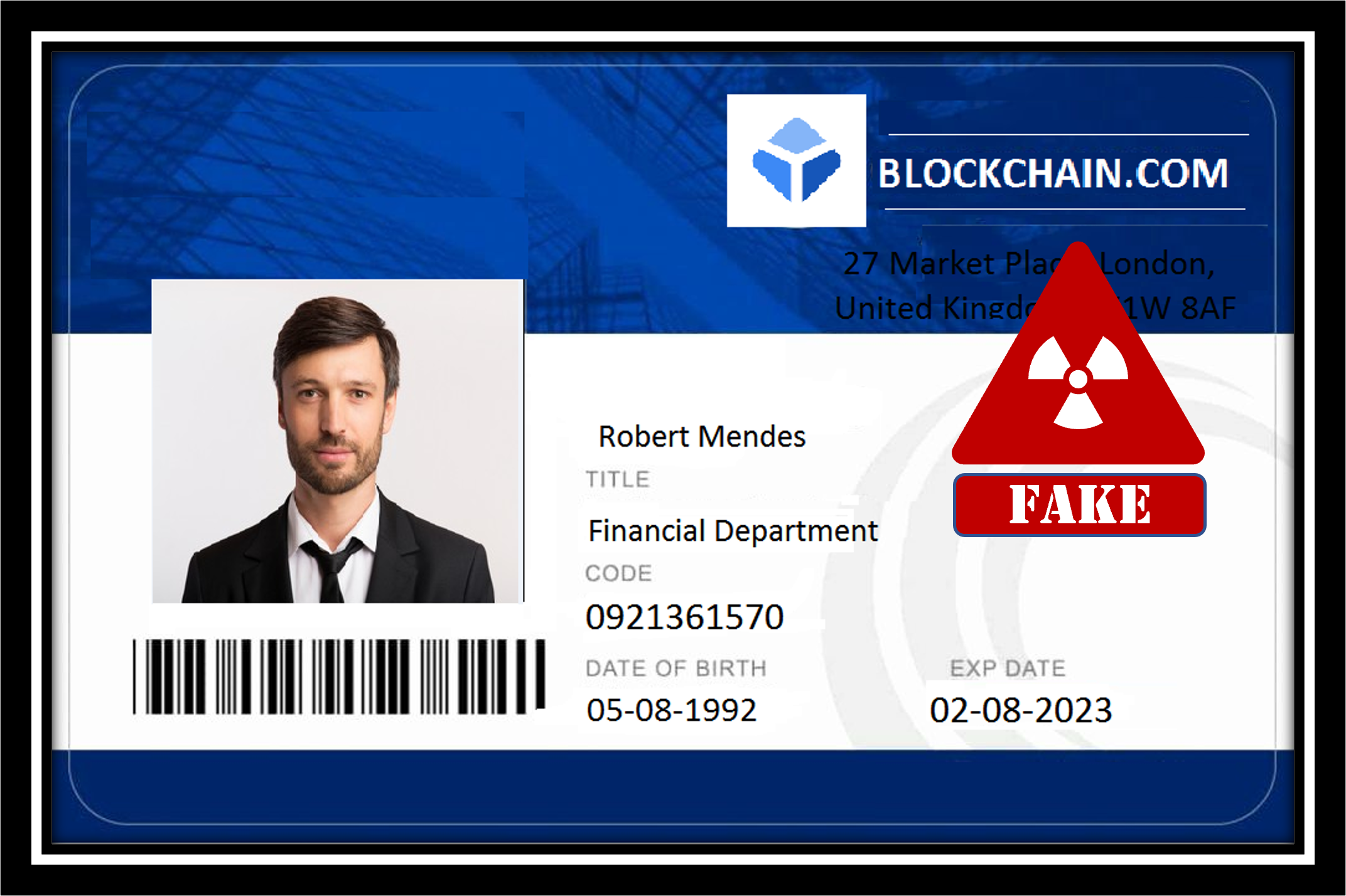 warning JoyTrust fakes blockchain.com