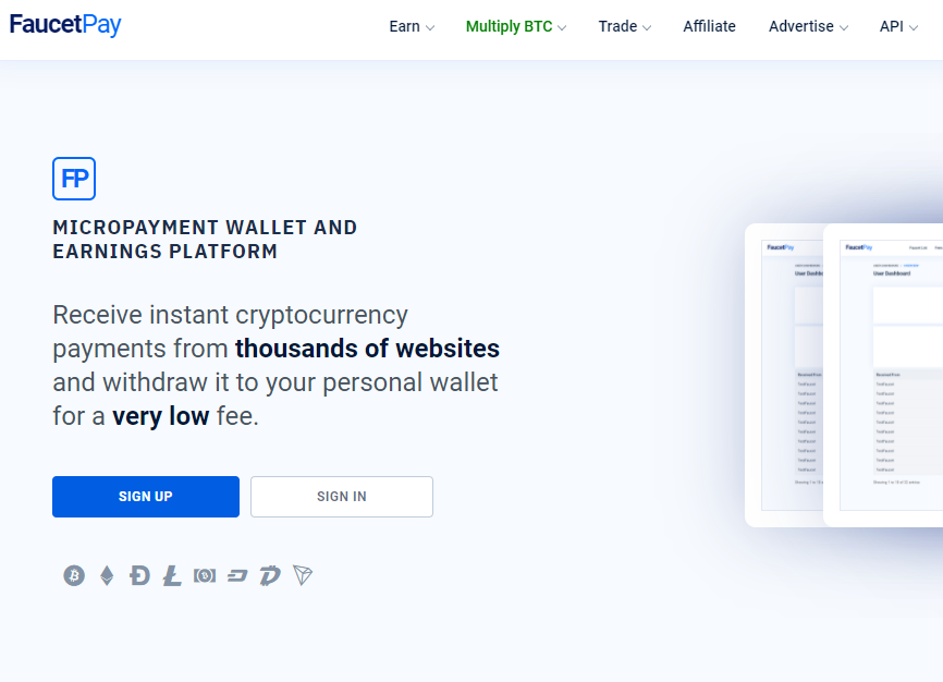 Crypto payment processor faucetpay