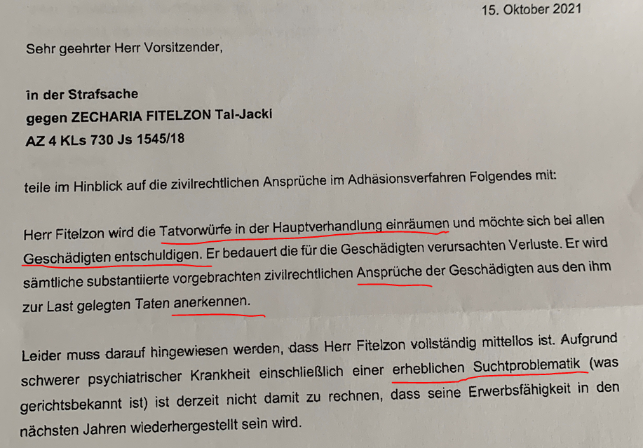 Fitelzon Guilty Plea Zecharia Fitelzon pleads guilty