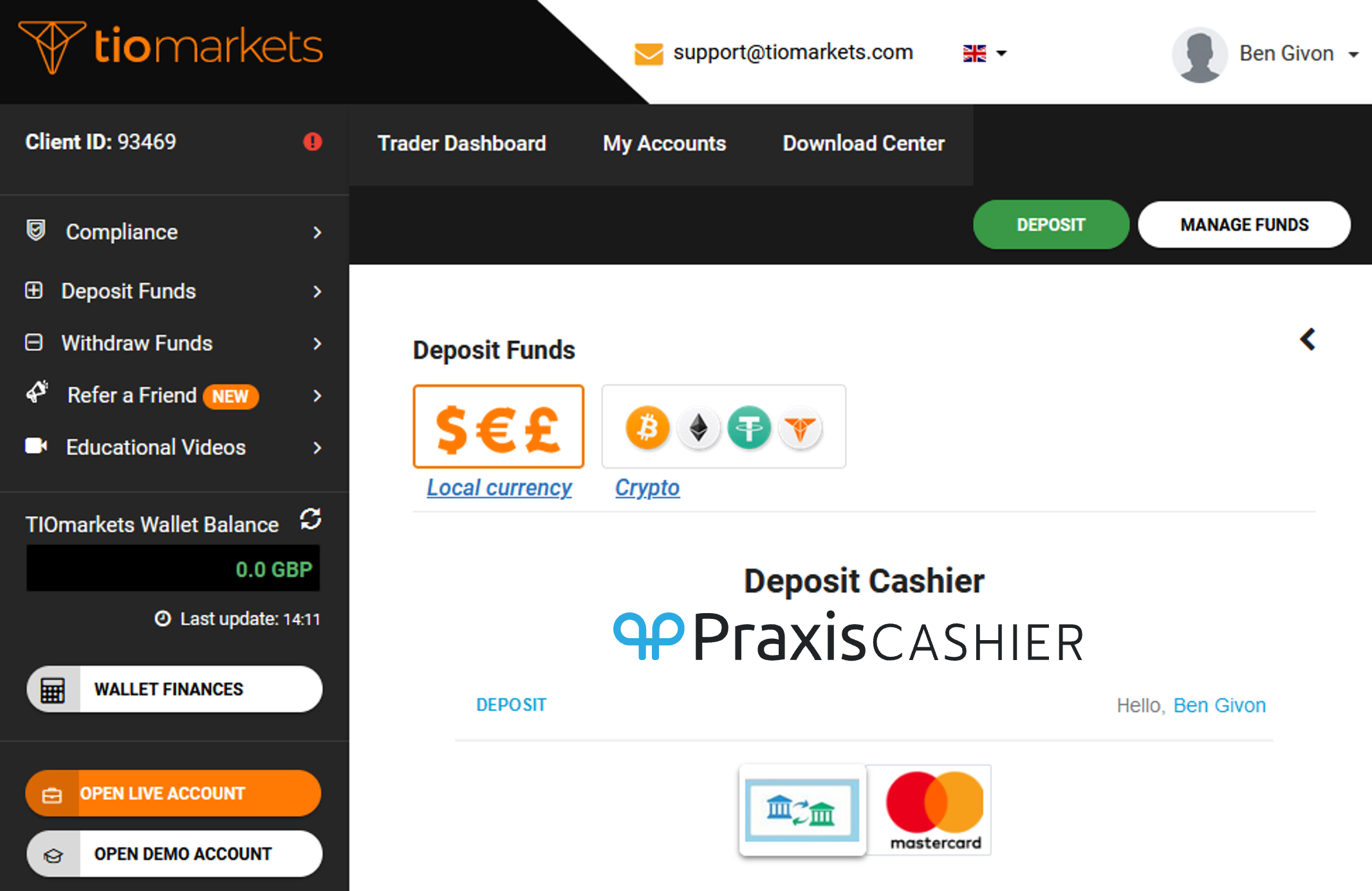 TIOMarkets PraxisCashier FI investor warning against TIOMarkets scam facilitated by Praxis Cashier and Monsas