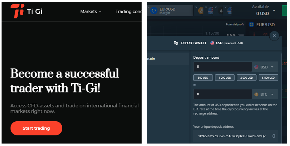 Investor warning Ti-Gi broker scam