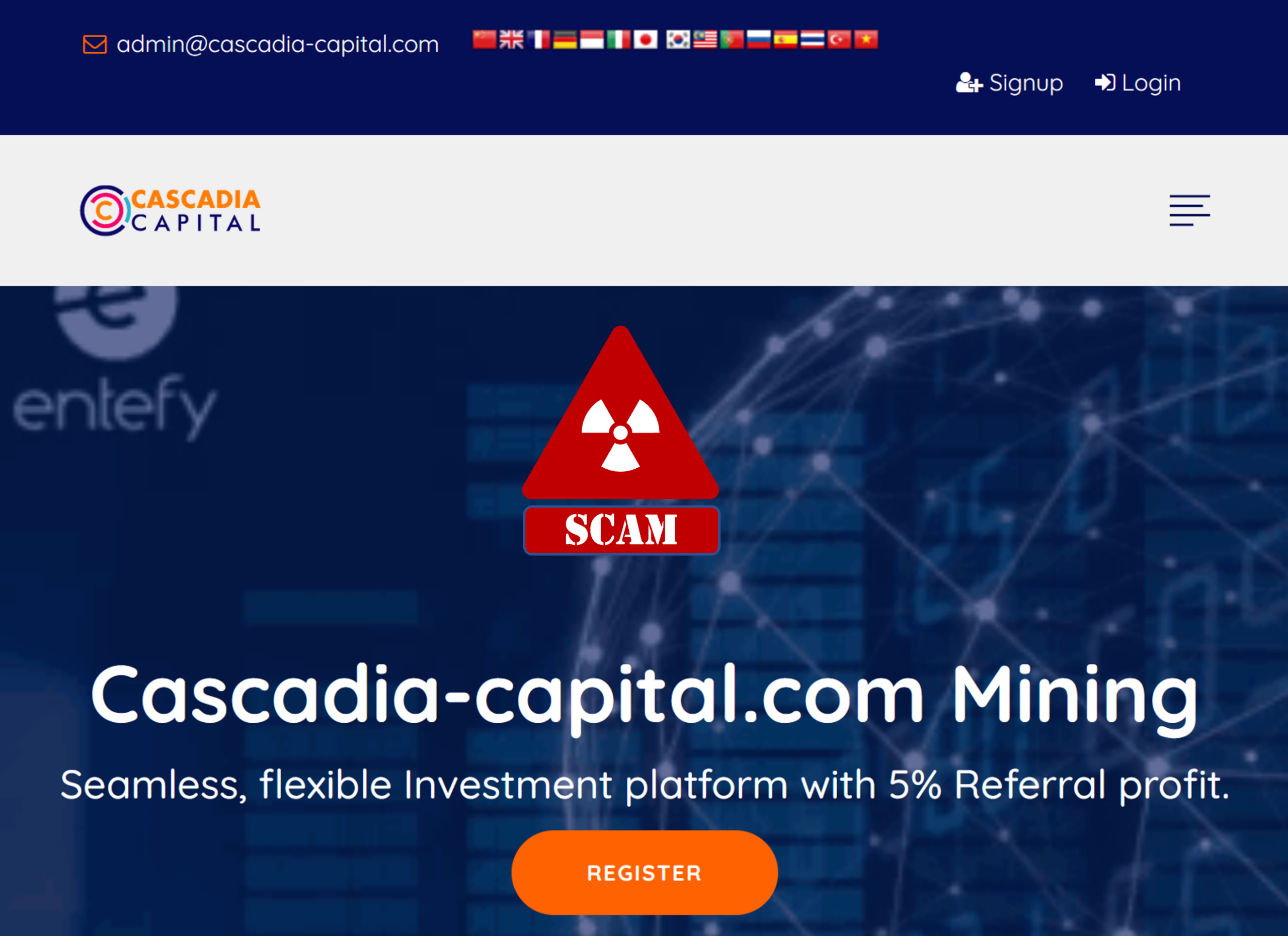 Cascadia-Capital FI warning against cascadia capital crypto investment scam