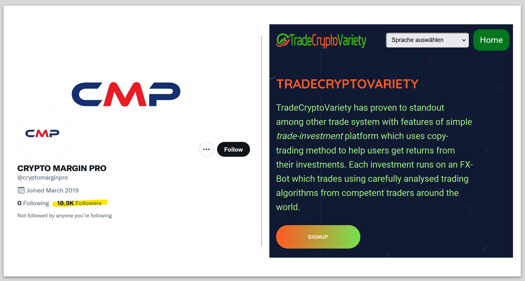 CryptoMarginPro TradeCryptoVariety FI FCA warns against CryptoMarginPro and TradeCryptoVariety