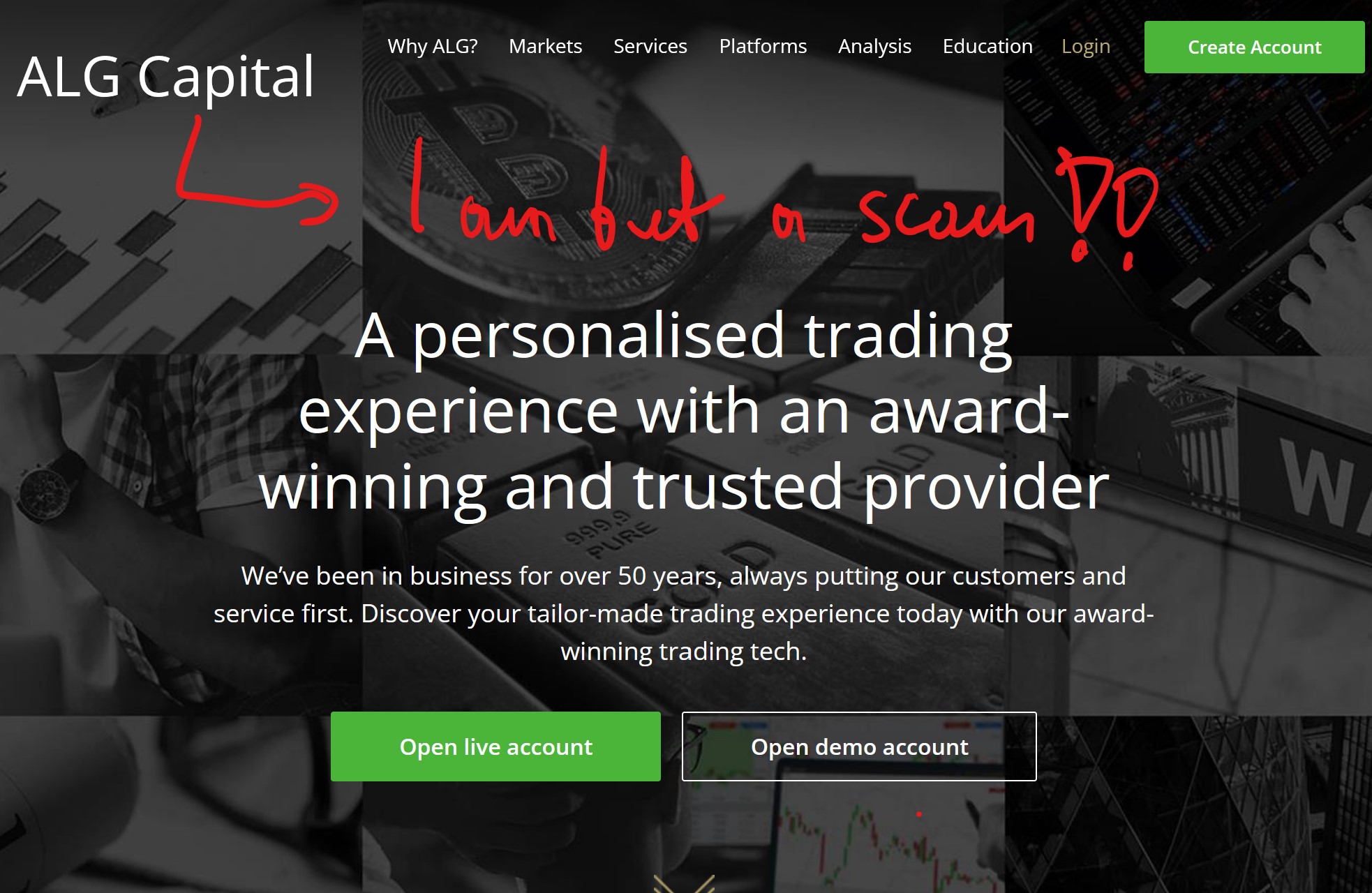 FCA warns against the ALG Capital scam cloning ETX Capital