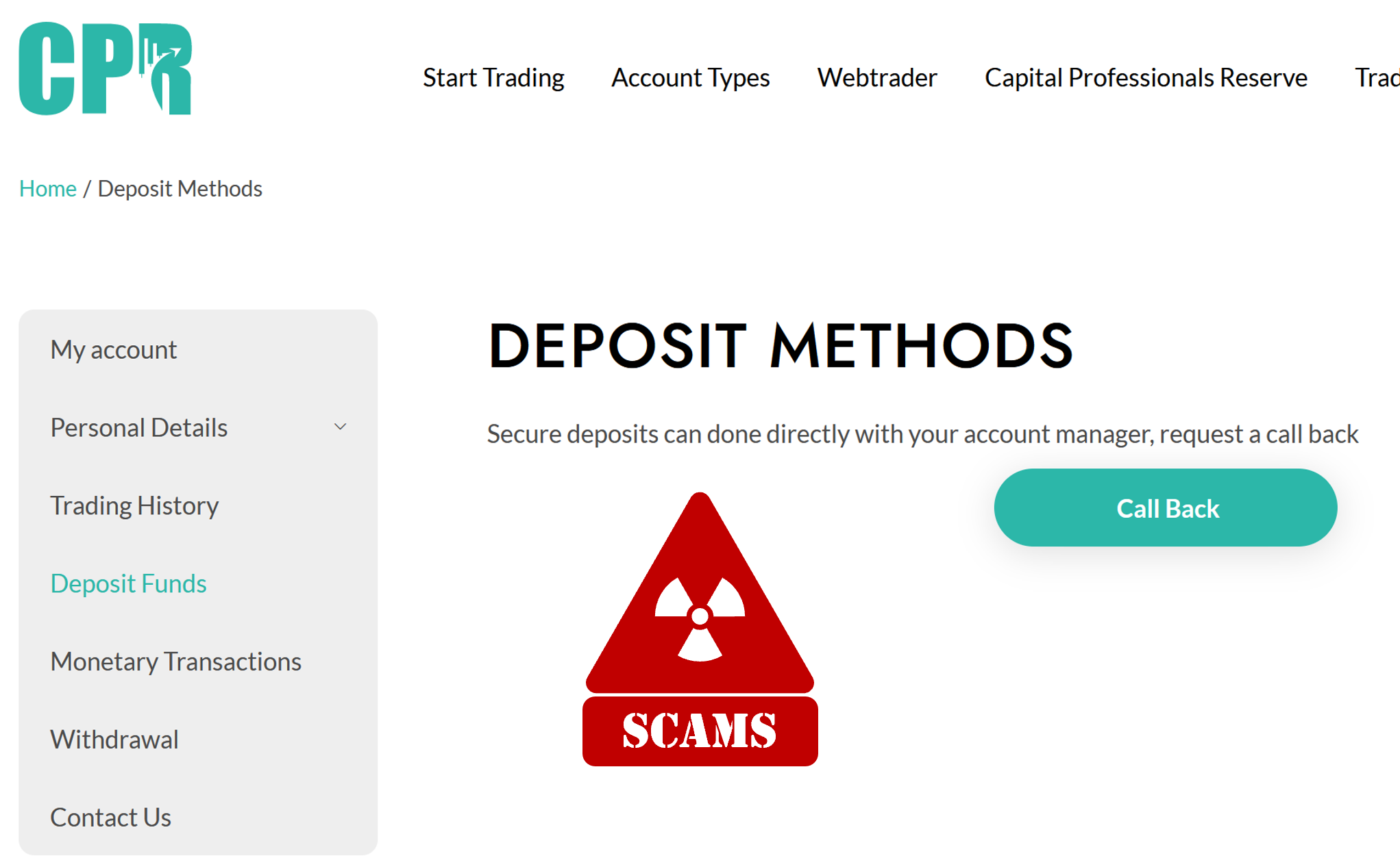 CPR FI BaFin investiges Capital Professionals Reserve broker scam