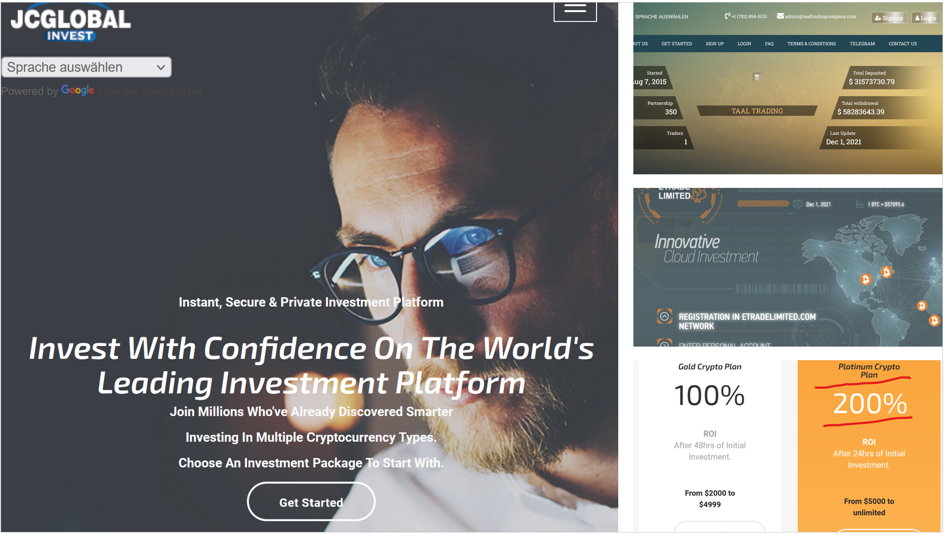 JCGlobal Invest eTradeLimited TAAL FI investor warning against JCGlobal Invest TAAL Trading and eTradeLimited