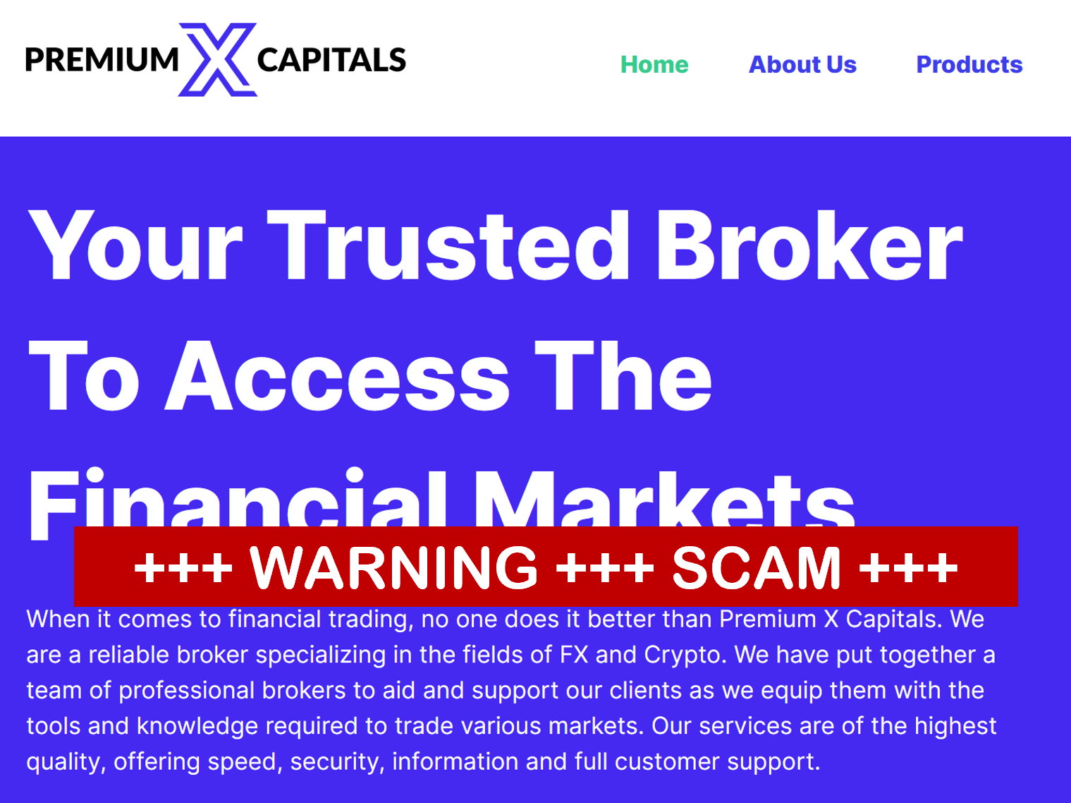 PremiumXCapitals FI Investor warnings PremiumXCapitals