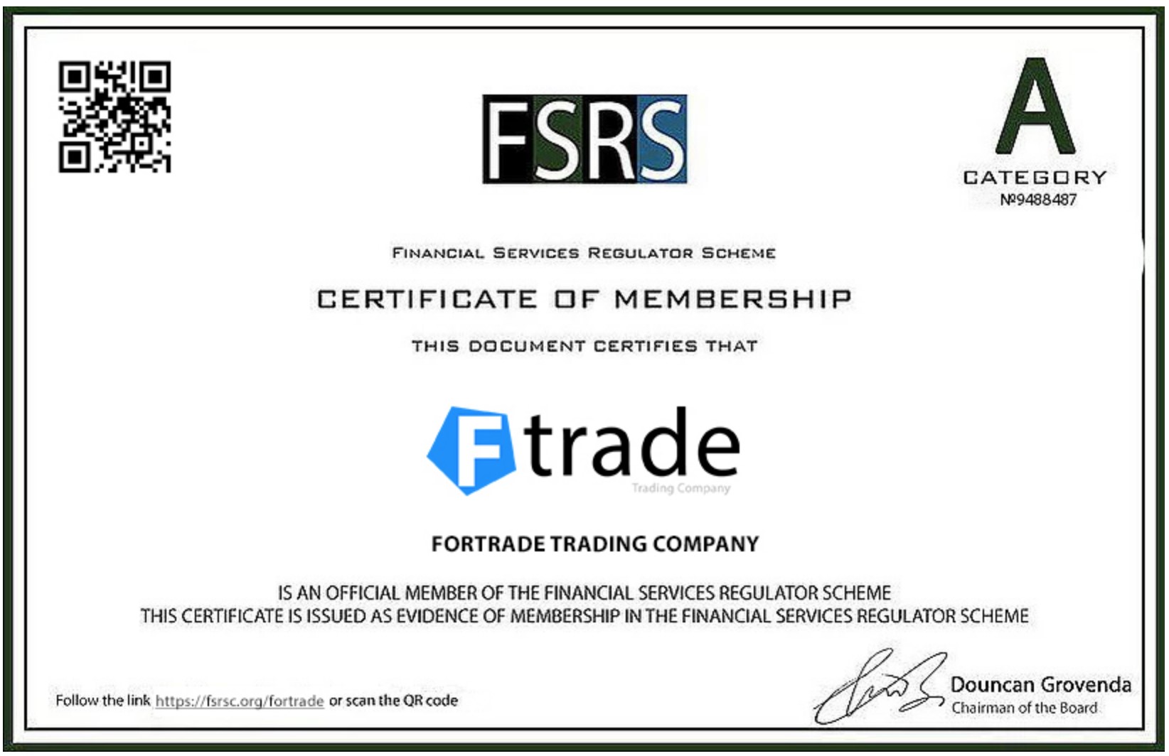 Warning against fake regulator FSRS