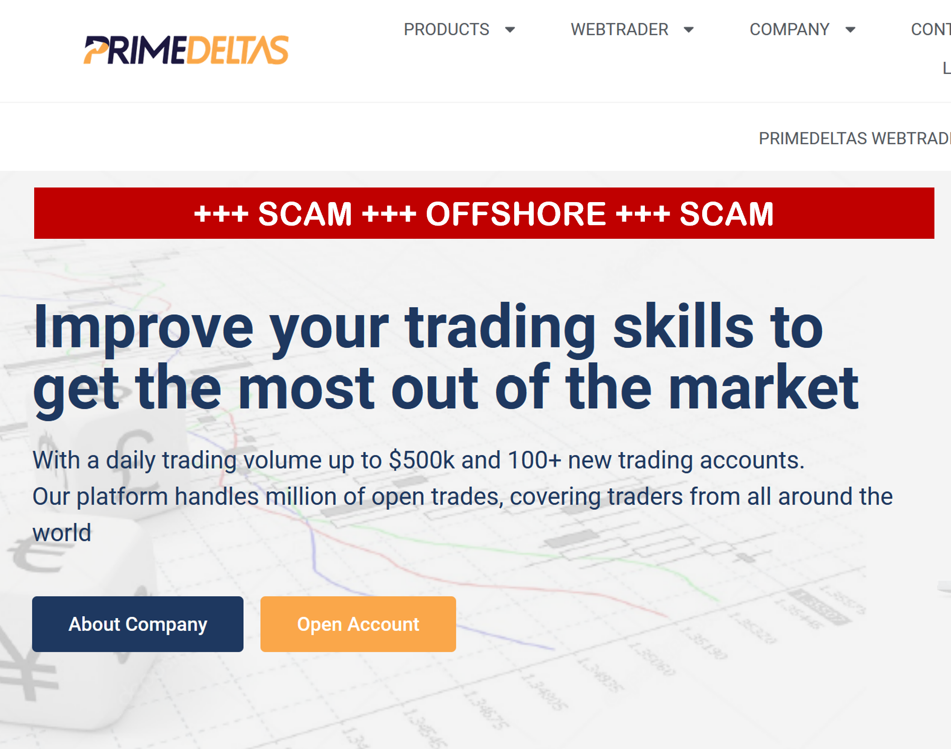 PrimeDeltas FI investor warning against PrimeDeltas